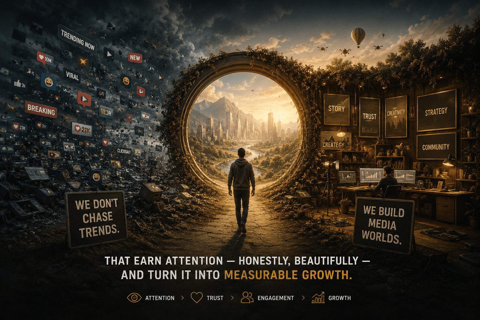 From trend chaos to built media worlds — the YANMRT manifesto as one scene